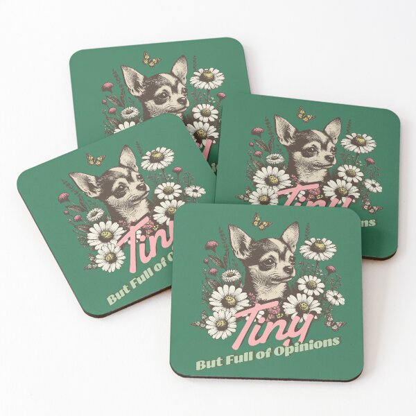 Item preview, Tiny But Full of Opinions Funny Chihuahua Design | Floral Dog Lover Gift designed and sold by Sachie's Studio.