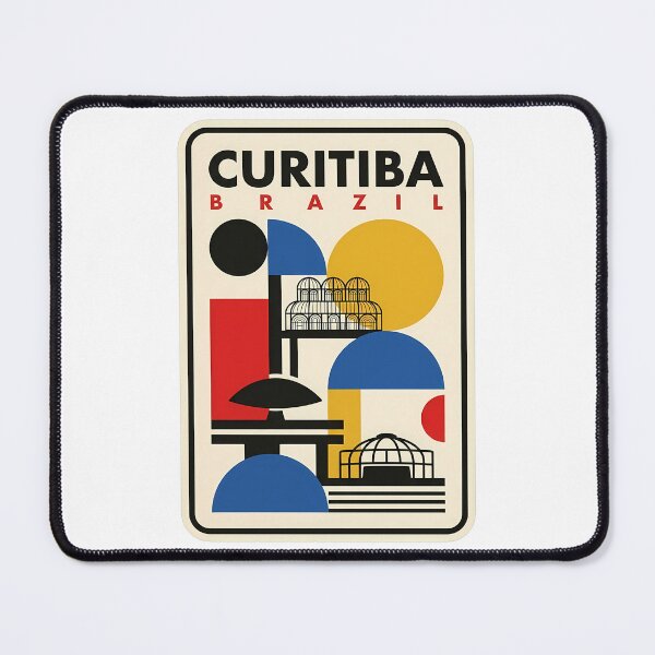 Item preview, Minimalist Curitiba Brazil Mid Century Modern Landmarks designed and sold by k3rstman1.