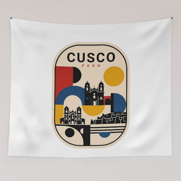 Item preview, Retro Mid Century Modern Cusco Peru Travel designed and sold by k3rstman1.
