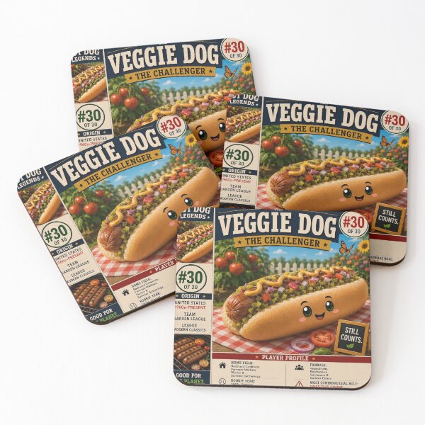 Item preview, Hotdog Heroes Veggie Dog  designed and sold by 1mooreroy.