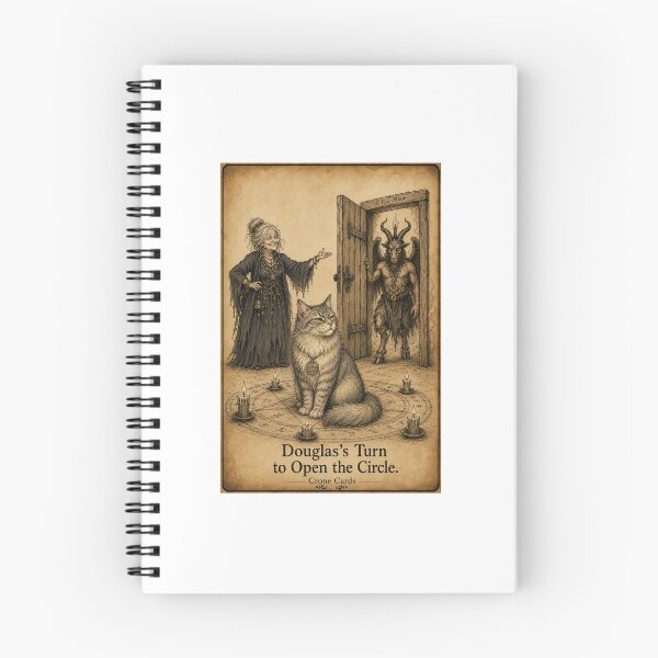 Item preview, Crone Cards - Douglas's Turn to Open the Circle | Douglas the Grey  designed and sold by Kay Mhor Studio.