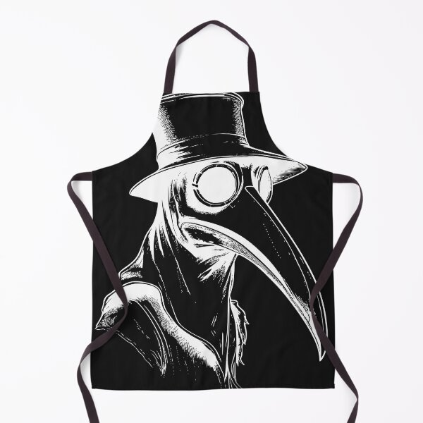 Item preview, Vintage Plague Doctor Curved Mask Woodcut White Ink T-Shirt designed and sold by DarkOriginArts.
