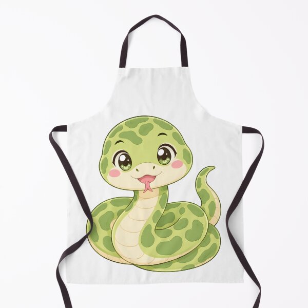 Item preview, Cute Kawaii Green Boa Snake – Pastel Anime Reptile designed and sold by nocturnastore.