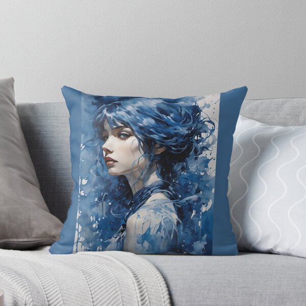 Item preview, Indigo Girl in Splash Art designed and sold by BanaArtbyBB.