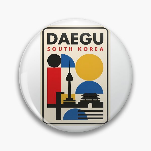 Item preview, Daegu South Korea Geometric Abstract Travel Art designed and sold by k3rstman1.