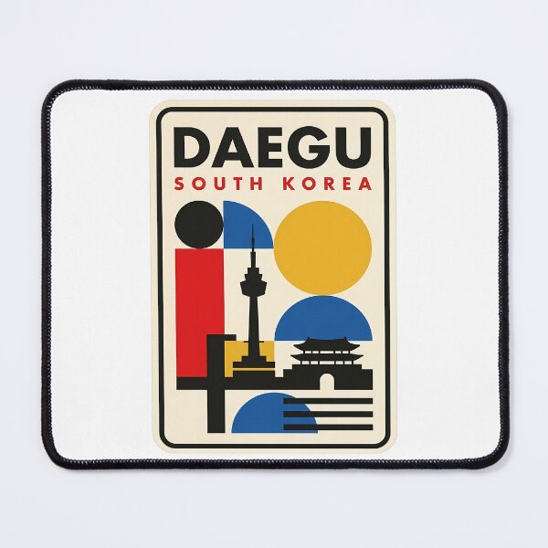 Item preview, Daegu South Korea Geometric Abstract Travel Art designed and sold by k3rstman1.