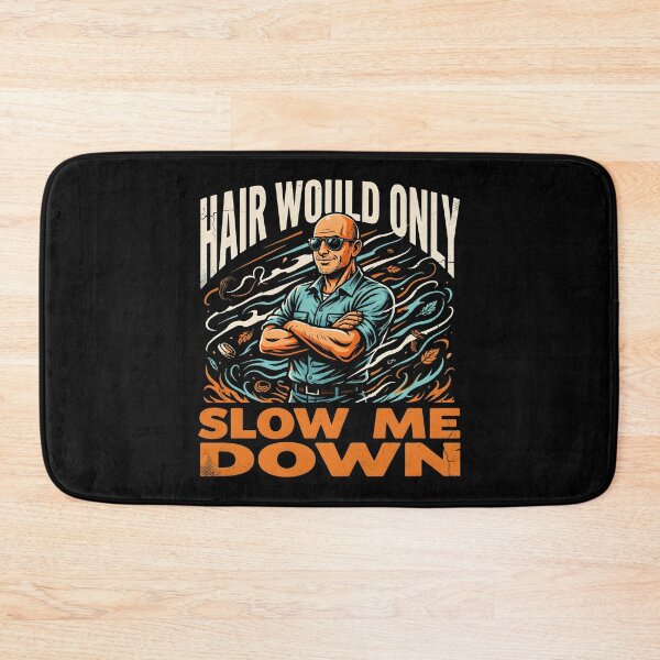 Item preview, Hair Would Only Slow Me Down Dad Humor Sarcastic Vintage Bald Dad designed and sold by Redgiant87x.