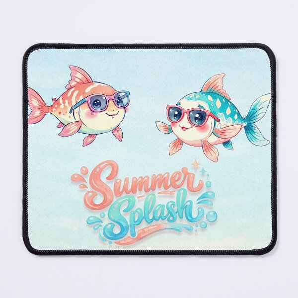 Item preview, Summer Splash Fish Trio – Cute Kawaii Ocean Design designed and sold by DariaCraft.