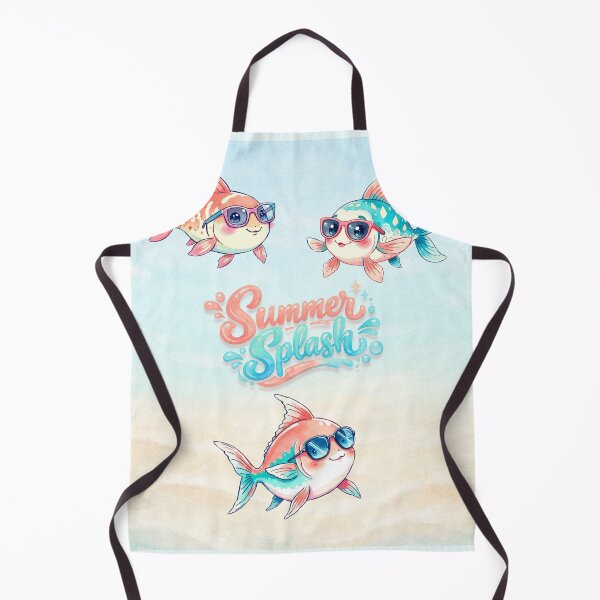Item preview, Summer Splash Fish Trio – Cute Kawaii Ocean Design designed and sold by DariaCraft.