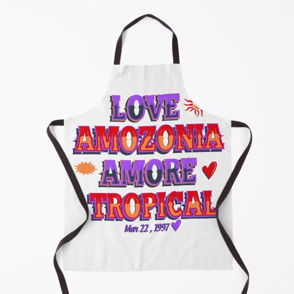 Item preview, Love Amazonia Amore Tropical Bold Retro Typography T-Shirt designed and sold by Atique Creations.