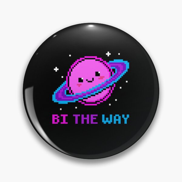 Item preview, Bi The Way - Kawaii Bisexual Pride Pixel Art Planet designed and sold by artistastshirt.