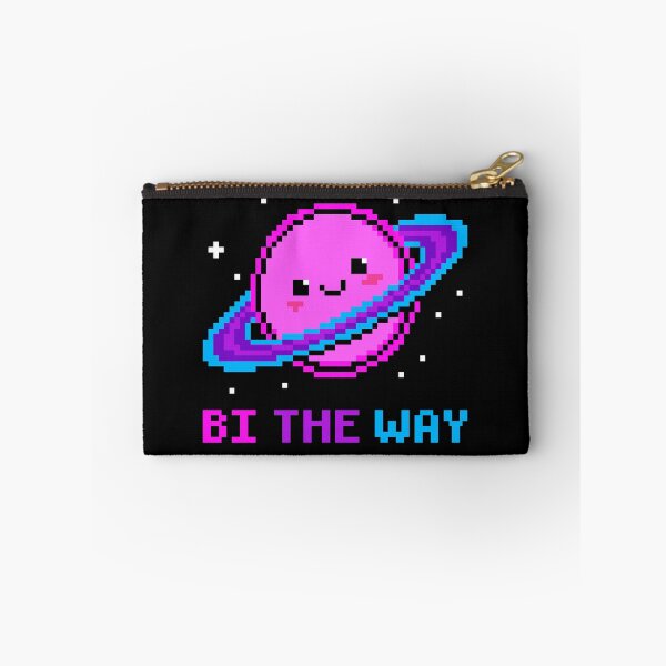 Item preview, Bi The Way - Kawaii Bisexual Pride Pixel Art Planet designed and sold by artistastshirt.