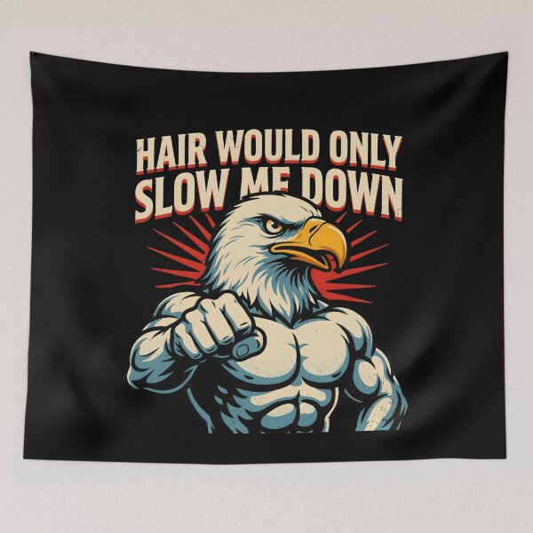 Item preview, Hair Would Only Slow Me Down Dad Humor Funny Bald Dad Vintage Quote designed and sold by Redgiant87x.