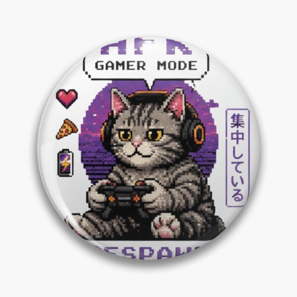 Item preview, AFK Gamer Cat Respawn Loading designed and sold by novaduman.