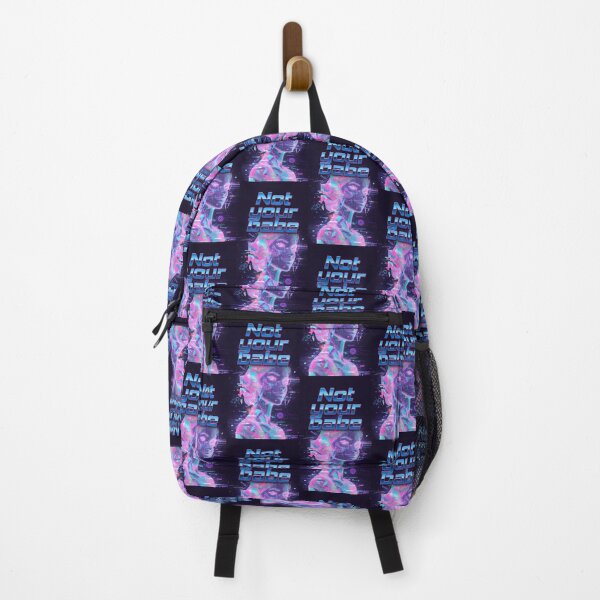 Item preview, Cyberpunk Not Your Babe Holographic Art designed and sold by HappyOops.