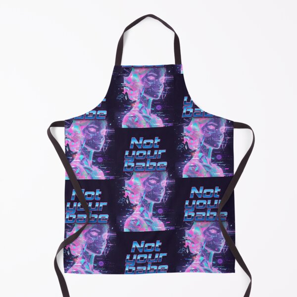 Item preview, Cyberpunk Not Your Babe Holographic Art designed and sold by HappyOops.