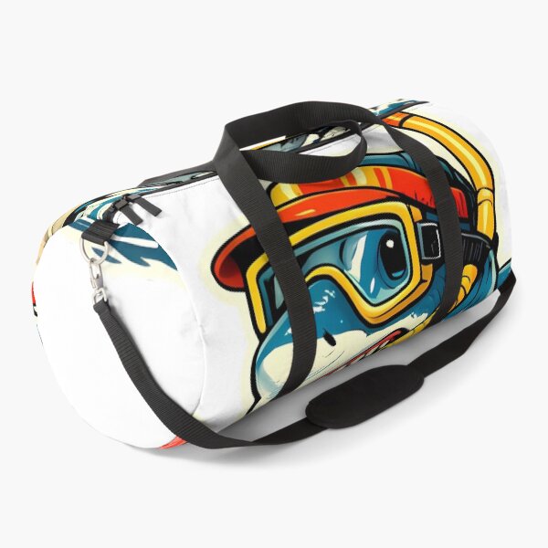 Item preview, Cartoon shark wearing snorkeling gear holding ice cream designed and sold by By:MarcinK.