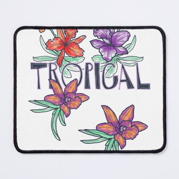 Item preview, Tropical Exotic Floral Botanical Illustration Dark T-Shirt designed and sold by Atique Creations.