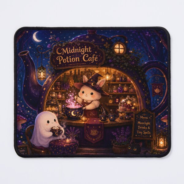 Item preview, Midnight Potion Cafe Bunny Witch designed and sold by SRY DESIGN.