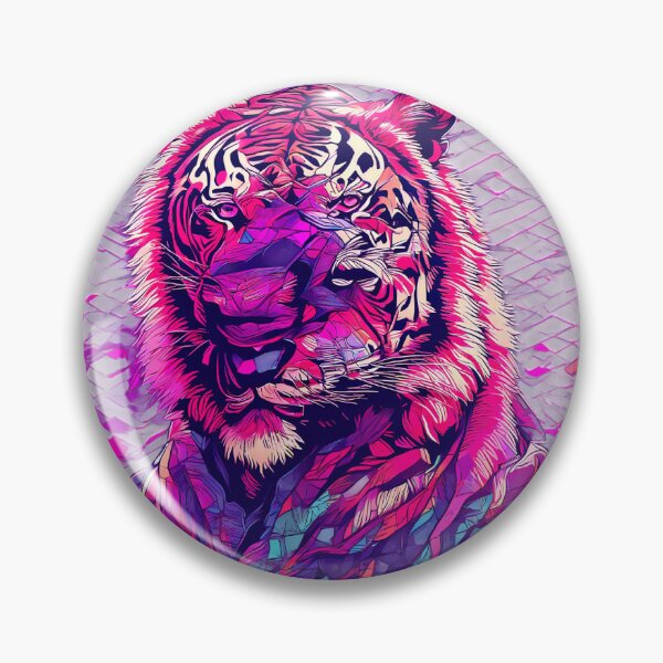 Item preview, Neon Tiger Sunset Grid designed and sold by nndgraphics.