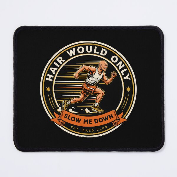 Item preview, Hair Would Only Slow Me Down Dad Humor Retro Dad Joke for Bald Dads designed and sold by Redgiant87x.