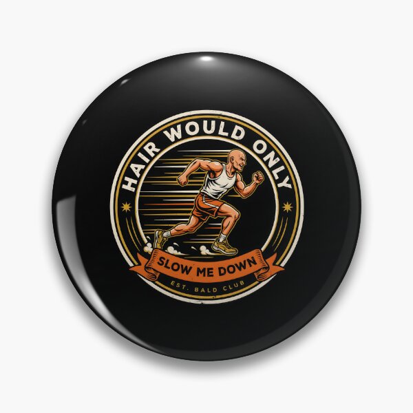 Item preview, Hair Would Only Slow Me Down Dad Humor Retro Dad Joke for Bald Dads designed and sold by Redgiant87x.