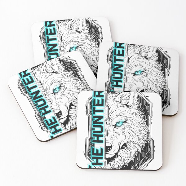 Item preview, The Hunter Neon Wolf Level Max Gamer designed and sold by Munib320.