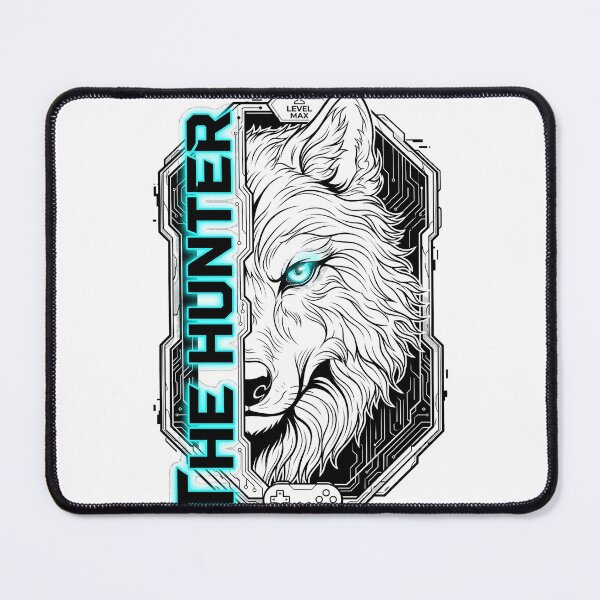 Item preview, The Hunter Neon Wolf Level Max Gamer designed and sold by Munib320.