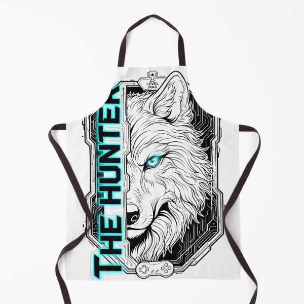 Item preview, The Hunter Neon Wolf Level Max Gamer designed and sold by Munib320.