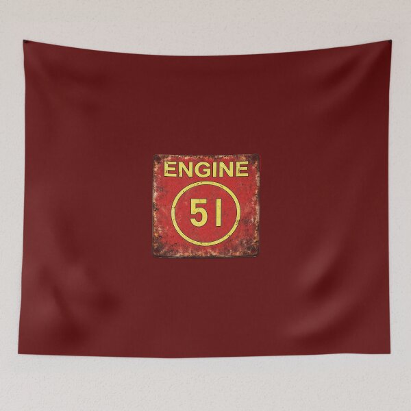 Item preview, Engine 51 Tin Distressed designed and sold by Normbot2000.