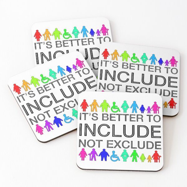 Item preview, It's Better To Include, Not Exclude: Shapes & Sizes (Rainbow) designed and sold by SarahJosArt.