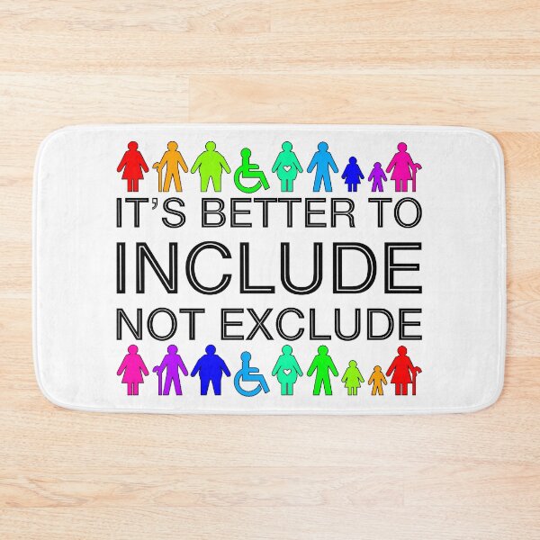 Item preview, It's Better To Include, Not Exclude: Shapes & Sizes (Rainbow) designed and sold by SarahJosArt.