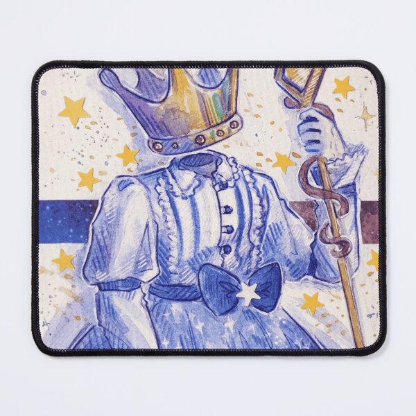Item preview, Headless Royal Queen Crown Vintage Indigo Watercolor Graphic designed and sold by WarmTones.