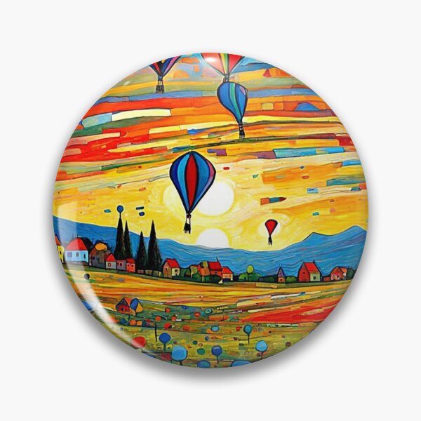 Item preview, Balloon Festival at sunset designed and sold by George Hutton Hunter.