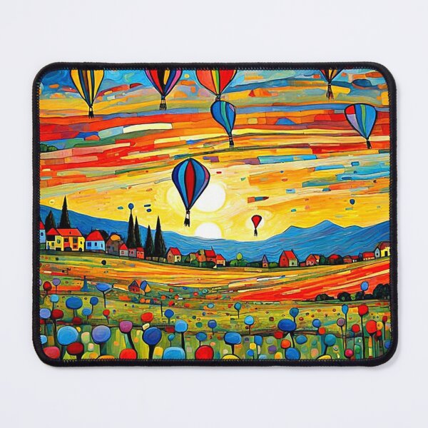 Item preview, Balloon Festival at sunset designed and sold by George Hutton Hunter.