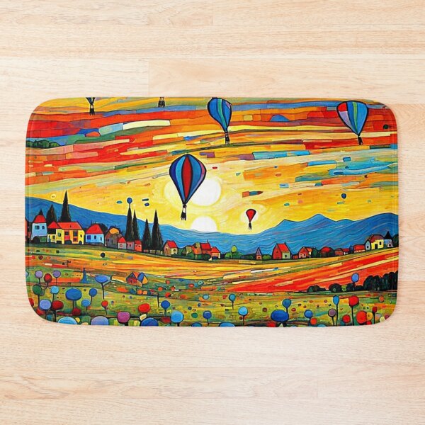Item preview, Balloon Festival at sunset designed and sold by George Hutton Hunter.