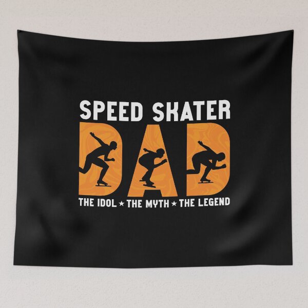 Item preview, Speed Skater Dad The Idol The Myth Loves Skating designed and sold by tshirtconcepts.