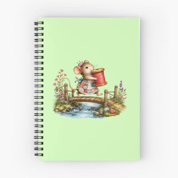 Item preview, Mouse Seamstress Crossing the Thread Bridge designed and sold by EverStitchStudio ★★★★★.
