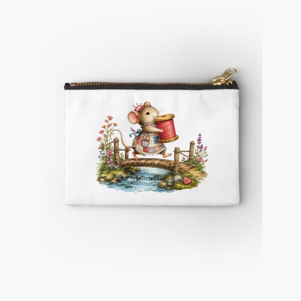 Item preview, Mouse Seamstress Crossing the Thread Bridge designed and sold by EverStitchStudio ★★★★★.