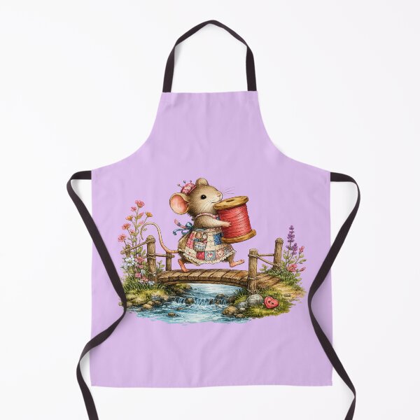 Item preview, Mouse Seamstress Crossing the Thread Bridge designed and sold by EverStitchStudio ★★★★★.