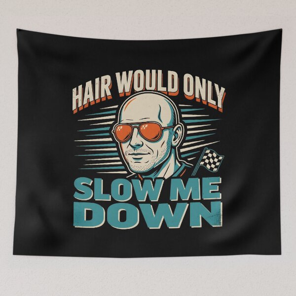 Item preview, Hair Would Only Slow Me Down Dad Humor Funny Sarcastic Bald Dad designed and sold by Redgiant87x.