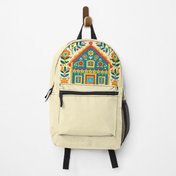Item preview, Folk art floral house designed and sold by xiao xuans.