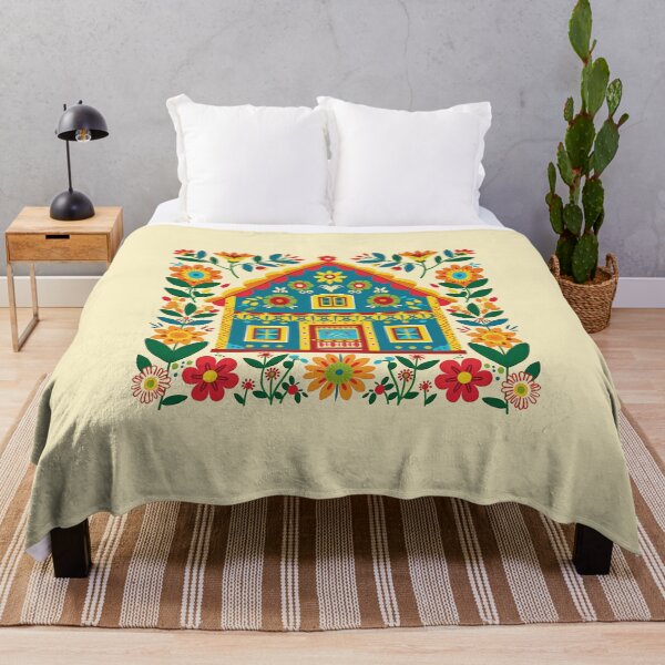 Item preview, Folk art floral house designed and sold by xiao xuans.