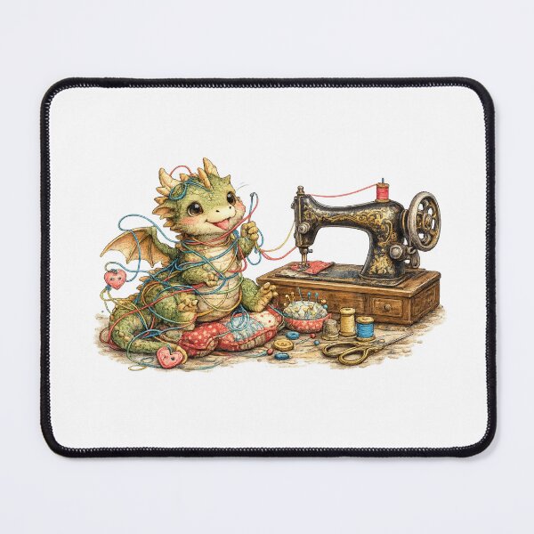 Item preview, Baby Dragon Tangled in Sewing Thread designed and sold by EverStitchStudio ★★★★★.