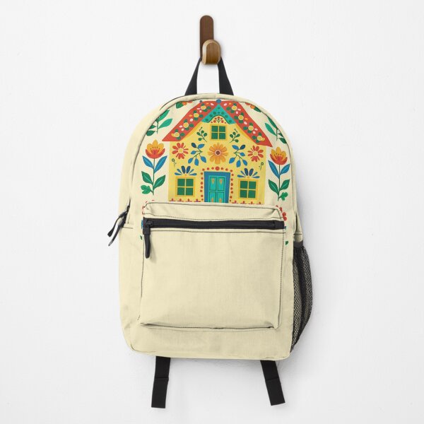 Item preview, Folk art floral house designed and sold by xiao xuans.