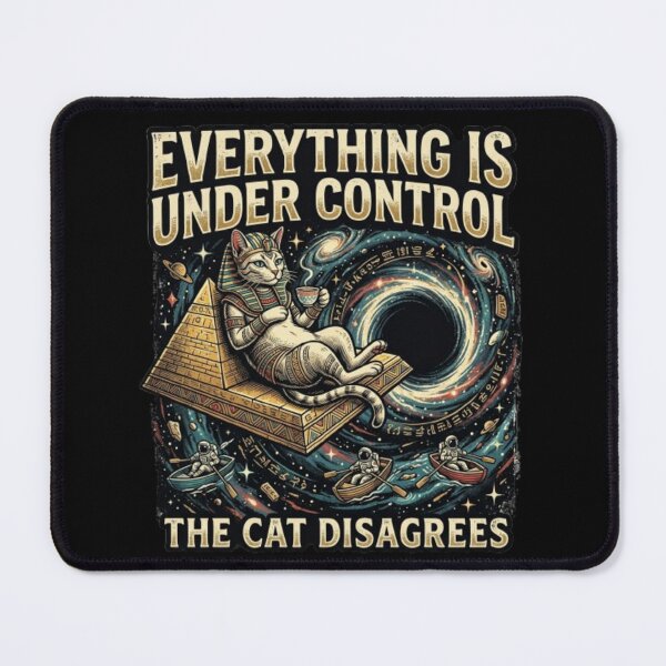 Item preview, Cosmic Cat Disagrees – Surreal Egyptian Humor designed and sold by Dogandesighn.