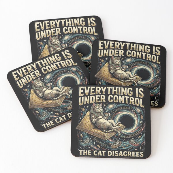 Item preview, Cosmic Cat Disagrees – Surreal Egyptian Humor designed and sold by Dogandesighn.
