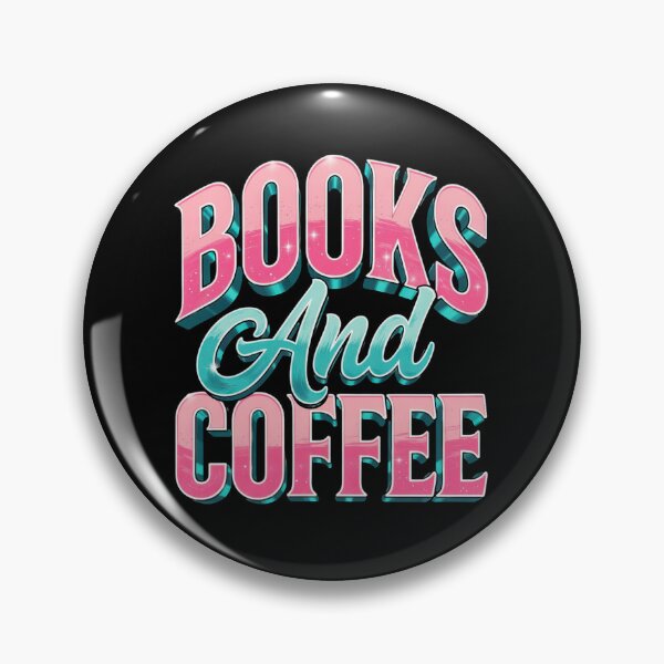 Item preview, Books And Coffee Cute Reader Graphic, Retro Pink Mint Typography, Aesthetic Bookworm Design designed and sold by Keingdesign.