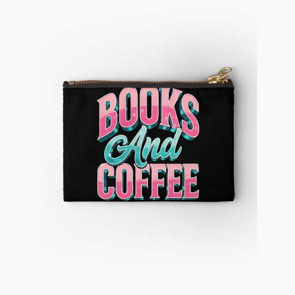 Item preview, Books And Coffee Cute Reader Graphic, Retro Pink Mint Typography, Aesthetic Bookworm Design designed and sold by Keingdesign.