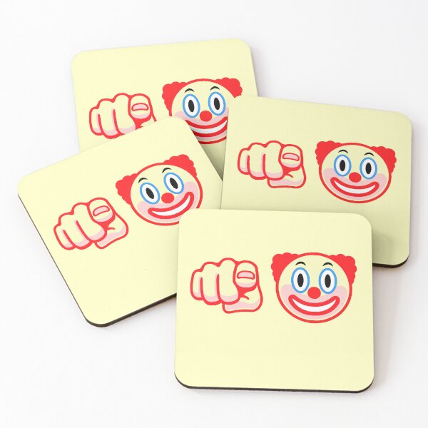 Item preview, Pointing Clown Emojis designed and sold by visualcraftsman.